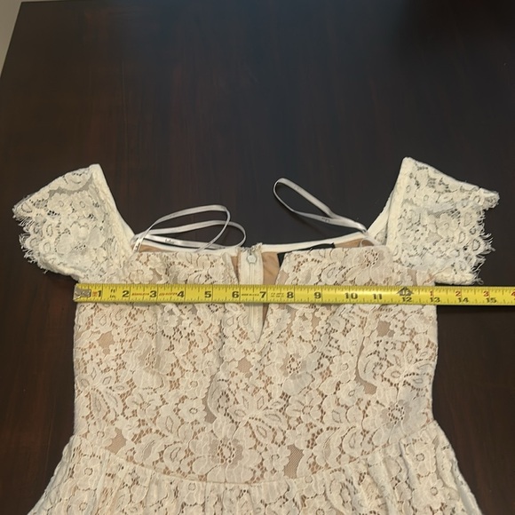 Lulus Absolutely Stunning White Lace Off-the-Shoulder Midi Dress Size XS - Picture 12 of 17
